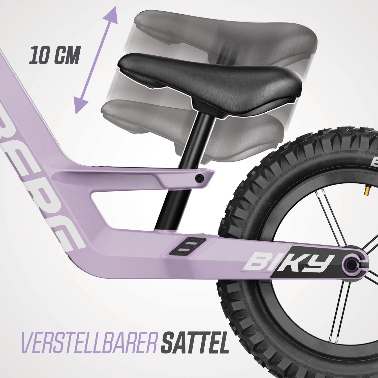 BERG Laufrad Biky Cross Purple inkl. Handbremse (NEU)
